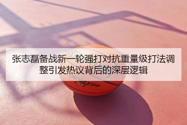 张志磊备战新一轮强打对抗重量级打法调整引发热议背后的深层逻辑